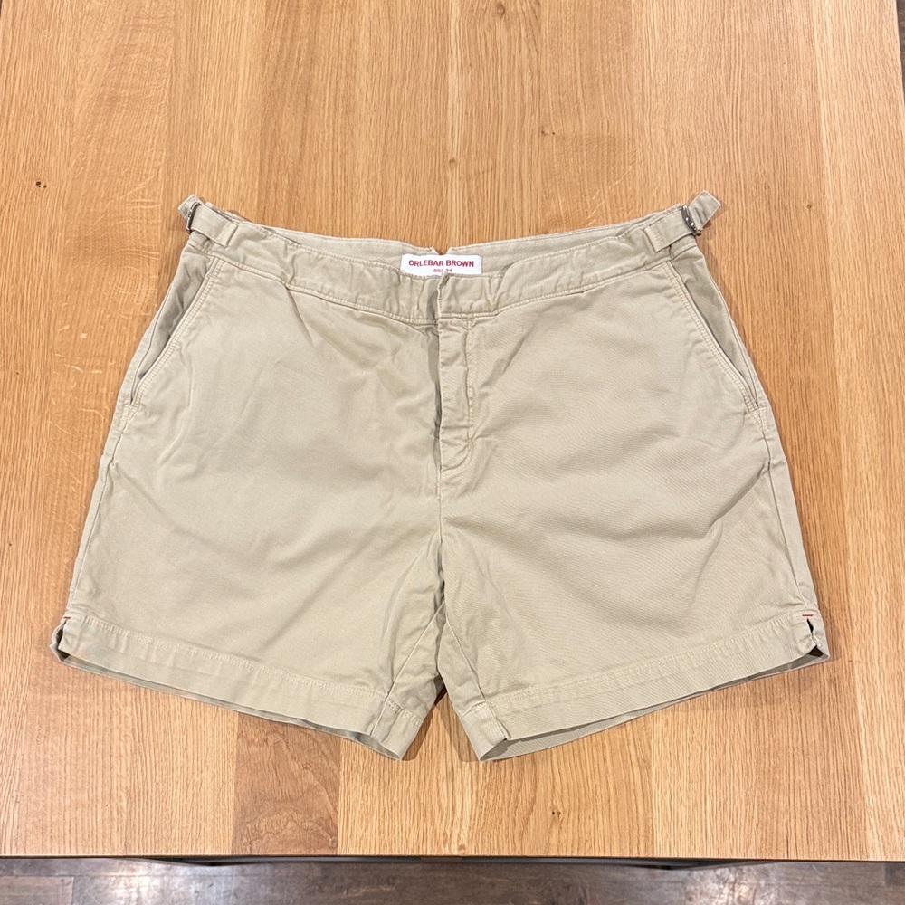 Barely Used Orlebar Brown Bulldog Stretch Cotton Shorts